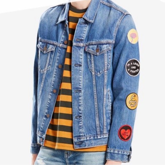 Levi's Limited Men's Vintage Patched Stonewash Blue Trucker Jacket Size XL - Picture 3 of 8